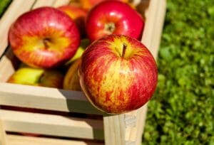 apple, red, fruits