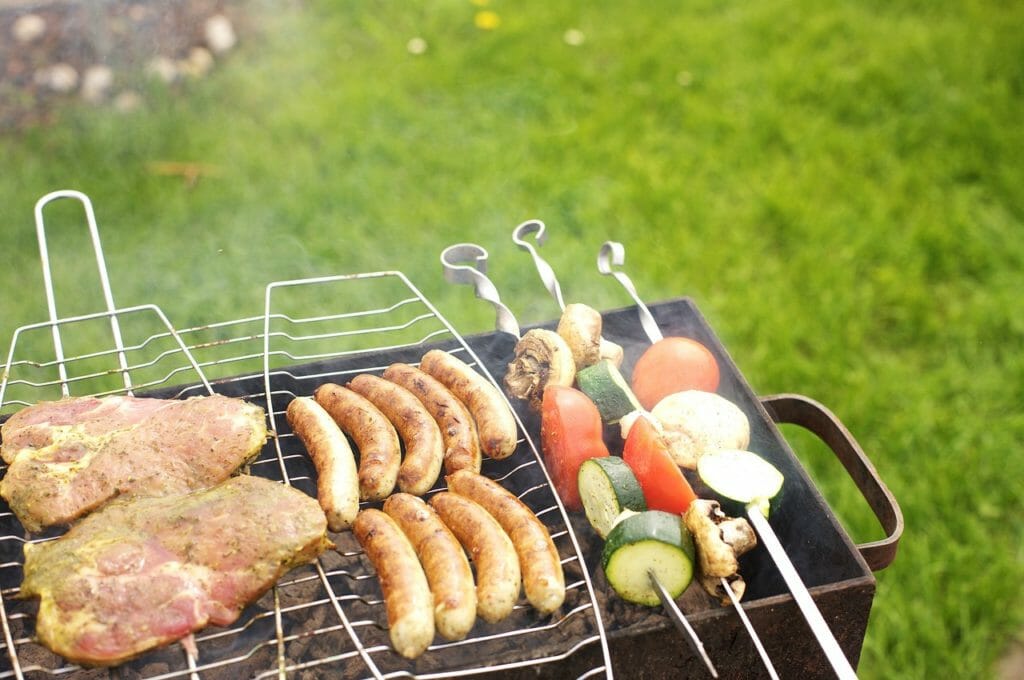 barbecue, grill, spies