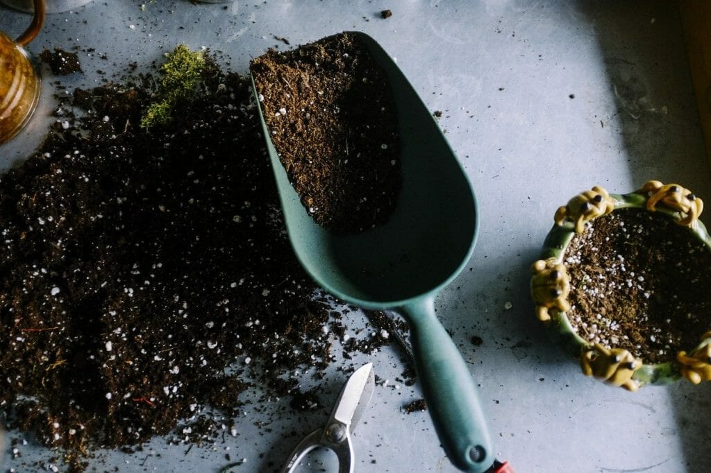 gardening, pot, soil