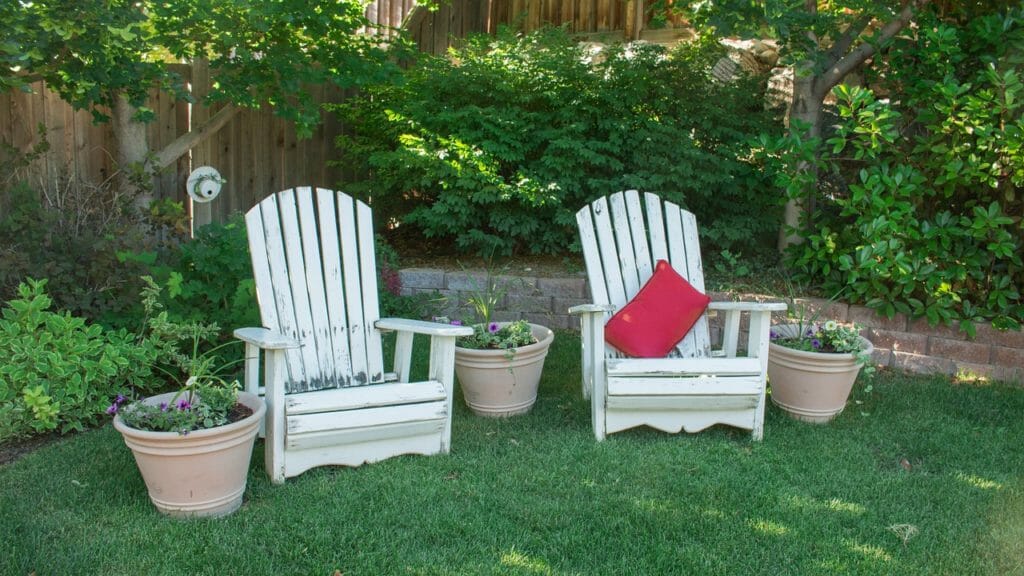 backyard, chairs, leisure