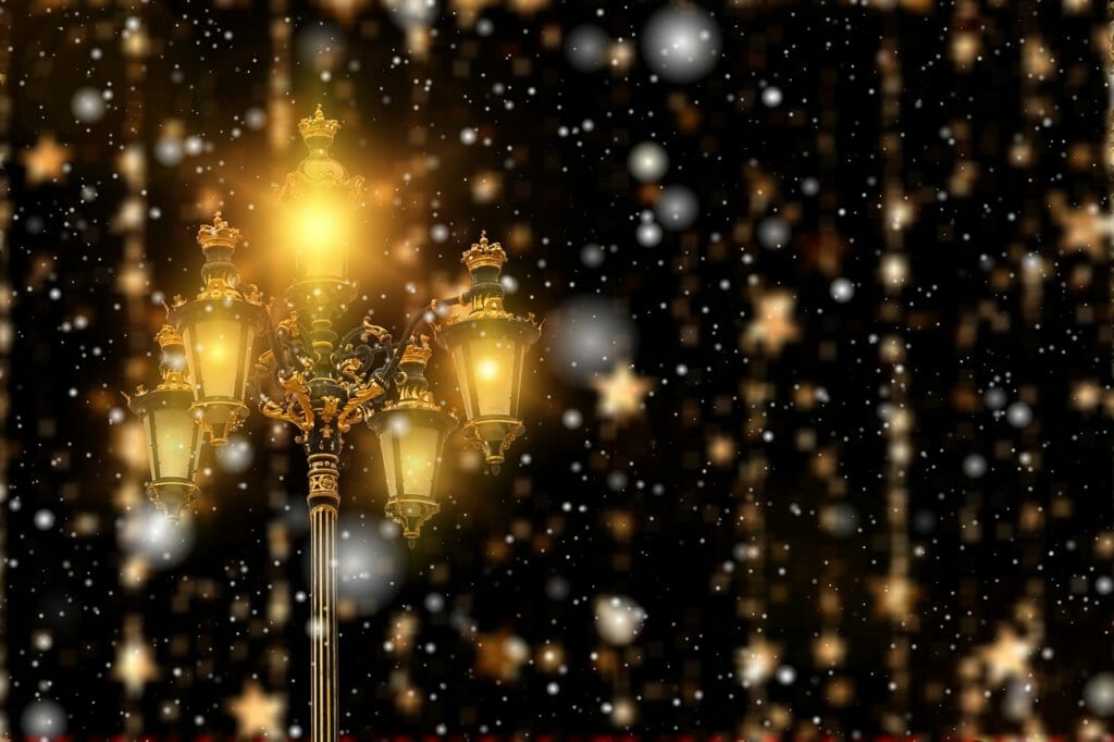 christmas, star, lantern