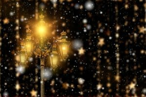 christmas, star, lantern
