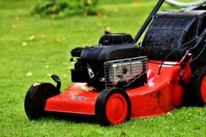 lawn mower, gardening, mow