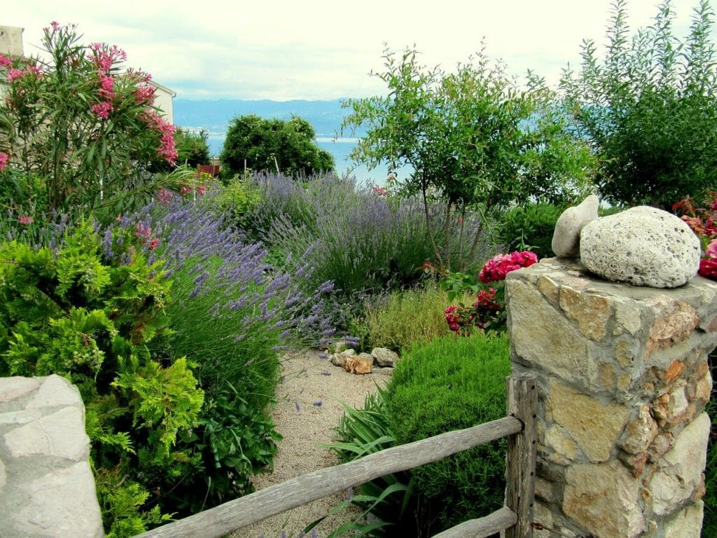 mediterranean, stone, garden