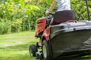 mowing the grass, garden work, lawn