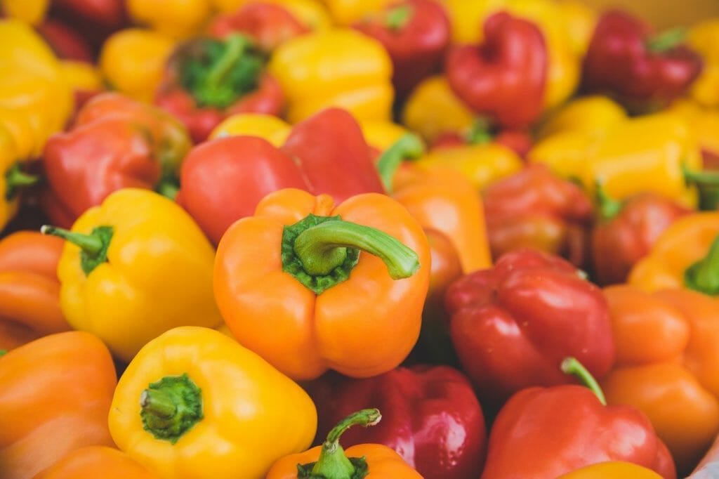 peppers, red, orange