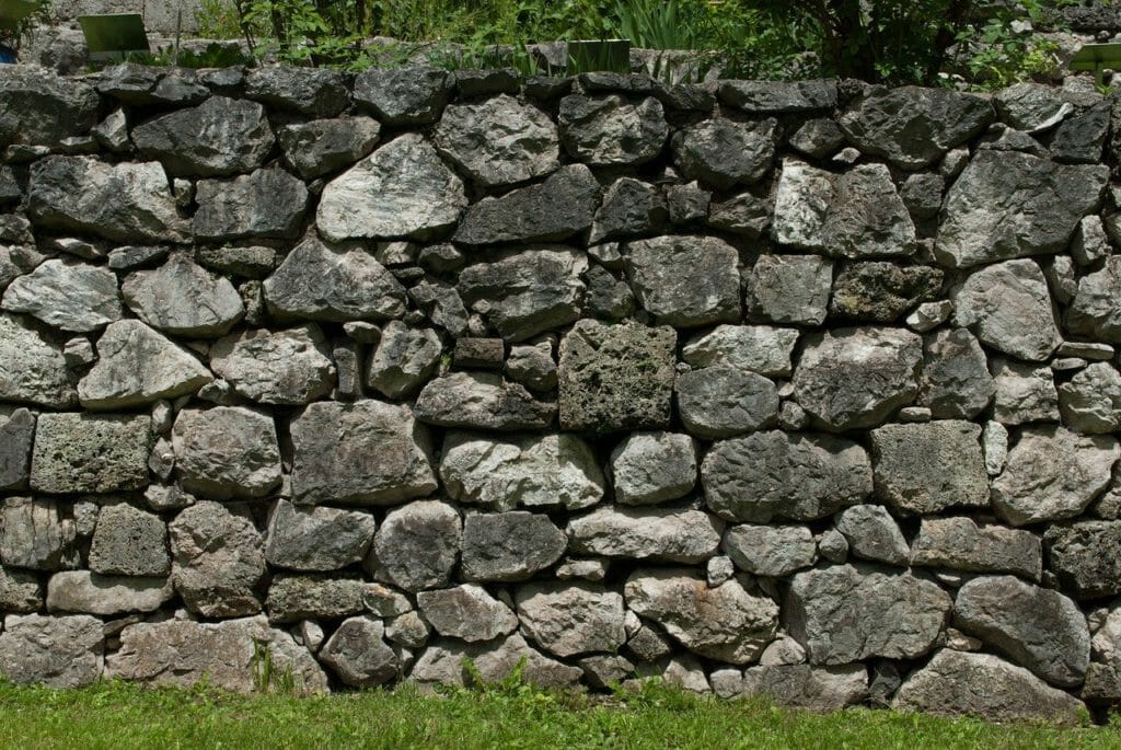 stone wall, wall, garden