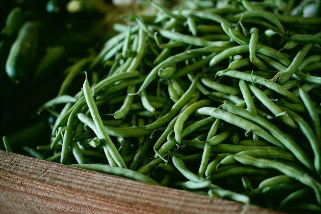 vegetables, string beans, green